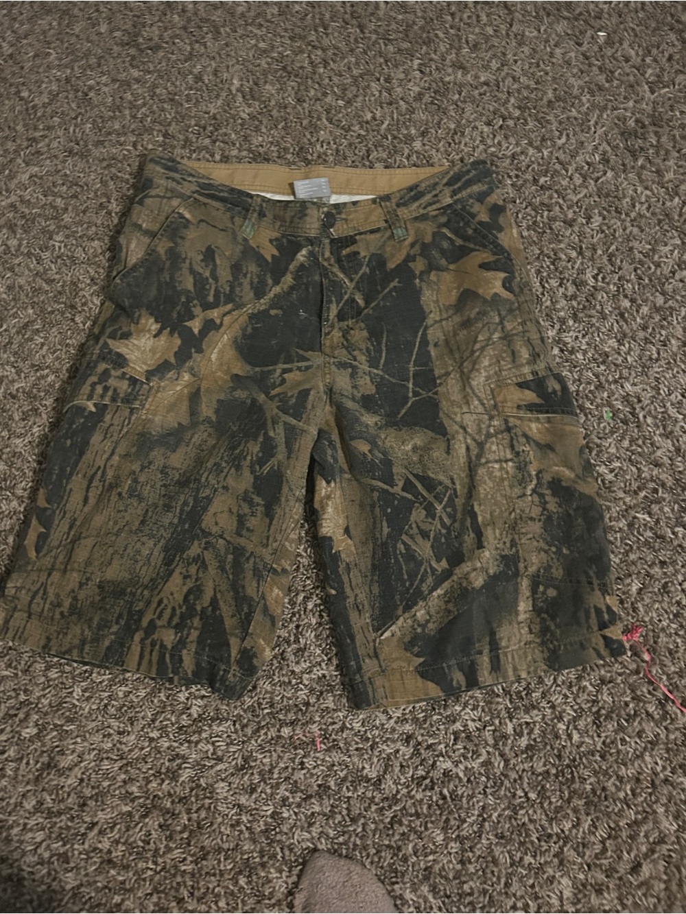 Columbia Brown and Black Camo Cargo Shorts